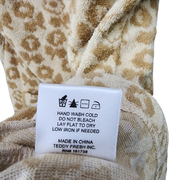 Teddy Fresh Boardwalk Terry Dress Womens Floral Print Size‎ L Terrycloth - Picture 6 of 7